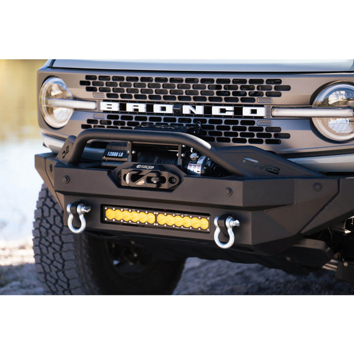 DV8 Offroad 2021-2025 Ford Bronco Fs-15 Series Winch Front Bumper Model FBBR-02