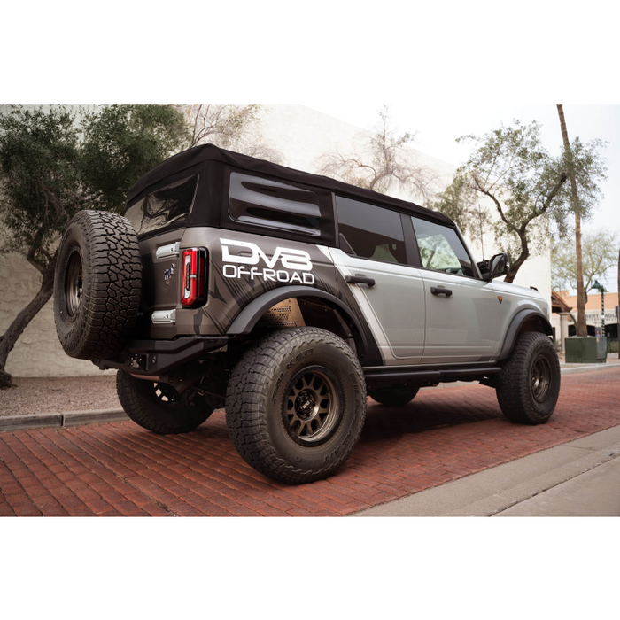 DV8 Offroad 4-Door OE Plus Series Running Boards Model SRBR-02