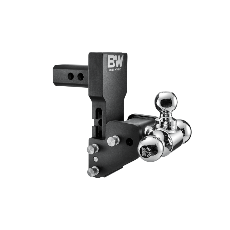 B&W Trailer Hitches 2 in Model 9 Black Tow and Stow Tri Ball for Multi ...