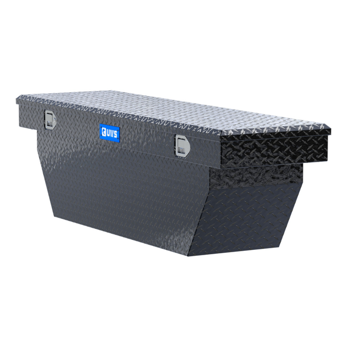 UWS 69" Deep Angled Crossover Truck Tool Box Model TBSD-69-A-BLK