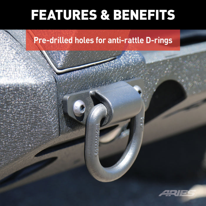 ARIES TrailChaser Jeep Wrangler JK Aluminum Front Bumper (Option 1) Model 2082046