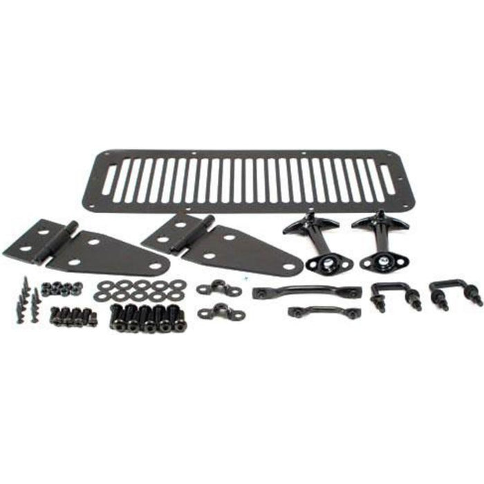 Smittybilt Complete Hood Kit - Black (76-95 CJ/YJ) Model 7699