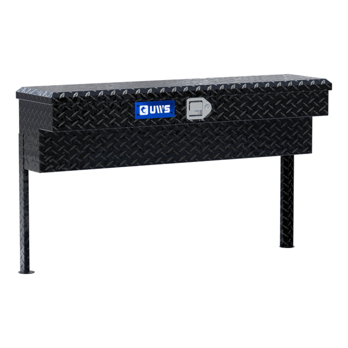 UWS Gloss Black Aluminum 48" Truck Side Tool Box Model TBSM-48-BLK