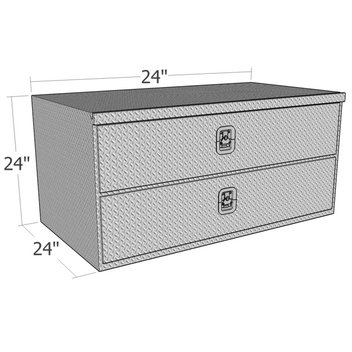 Brute 24" X 24" X 24"L HD Underbody W/ Top & Button Drawers -  Diamond Model HDD24