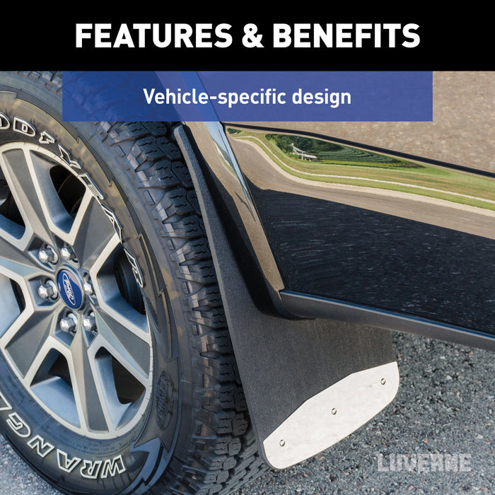Luverne Front or Rear 12" x 20" Rubber Mud Guards, Select Ford Super Duty (2 Flaps) Model 251120