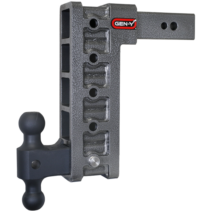 GEN-Y MEGA-DUTY 2.5" Shank 12" Drop 3.5K TW 32K Hitch & GH-0161 Dual-Ball Model GH-1615