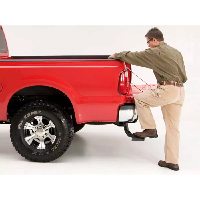AMP Research Bedstep Flip Down Bumper Bed Step Models Model 75329-01A