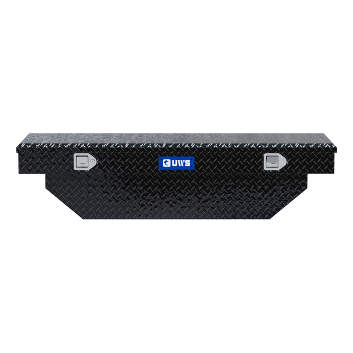 UWS 60" Angled Crossover Truck Tool Box Model TBS-60-A-BLK