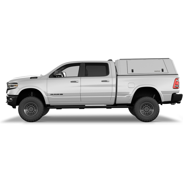 SmartCap OEM White Truck Bed Cap EVOc Commercial Series w/ Horizontal Locks Model EC1006-WH