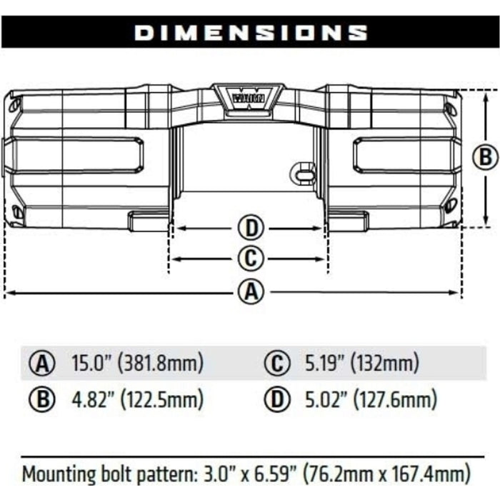Warn Axon 45-S Synthetic Winch Model 101140