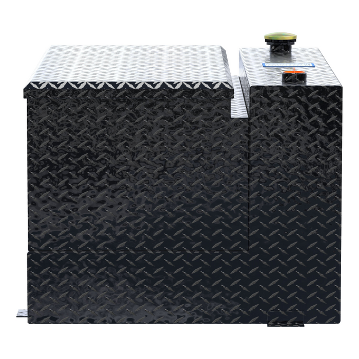 UWS Gloss Black 85-Gallon Combo Aluminum Transfer Tank Model TT-85-COMBO-BLK
