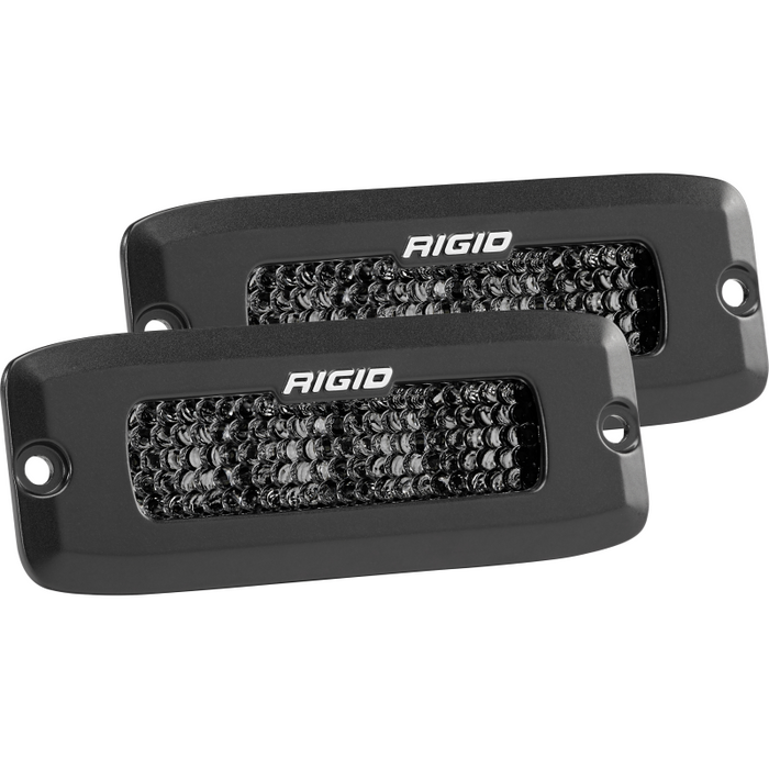 Rigid Industries SR-Q Series PRO Midnight Edition, Spot Diffused, Flush Mount, Pair Model 925513BLK