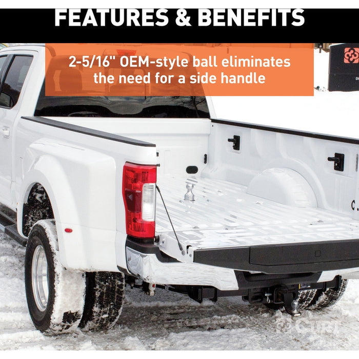 CURT Factory Original Equipment Style Gooseneck Hitch, 38,000 lbs. 2-5/16-Inch Ball, Fits Select Ford F-250, F-350, F-450 Super Duty Model 60702