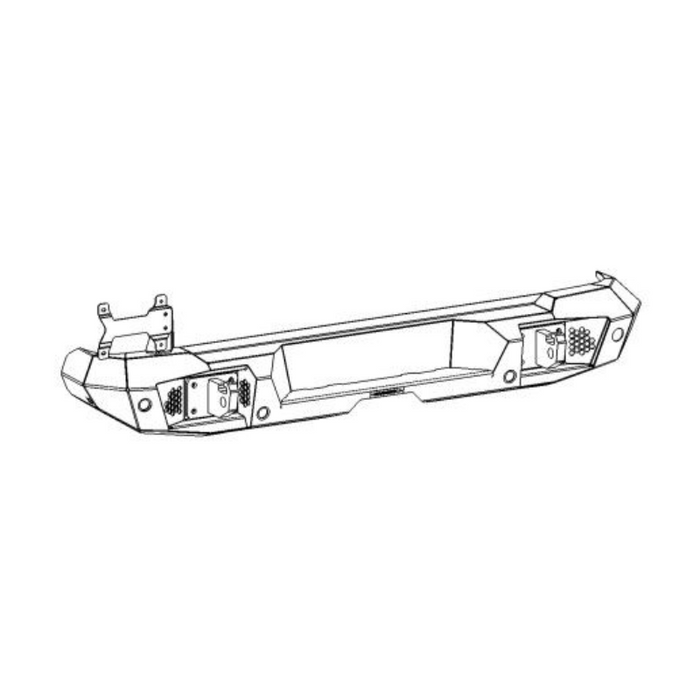 Go Rhino Trailline Rear Full Width Bumper for Jeep Wrangler JL Model 274120T