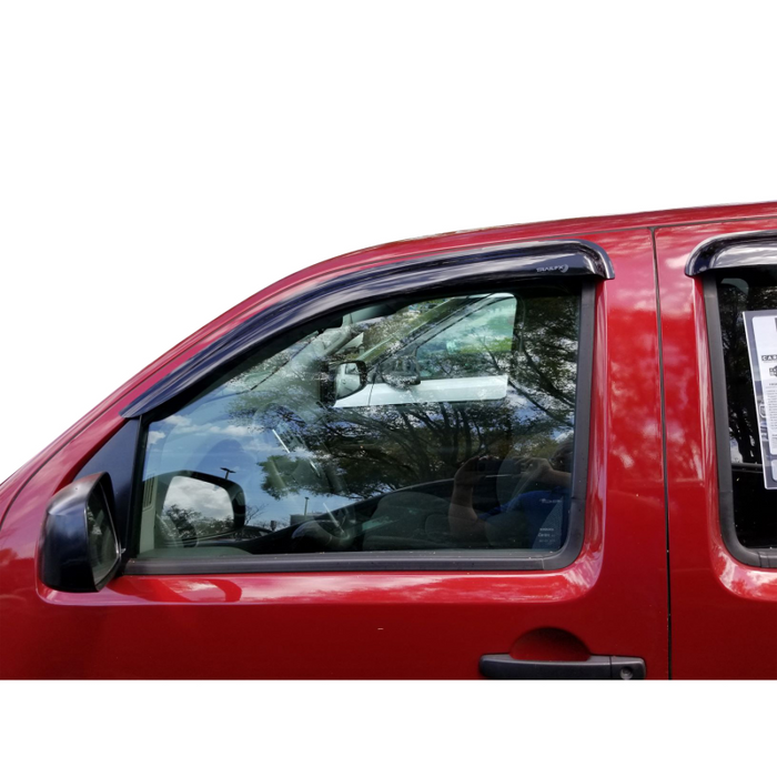TrailFX Low Profile Side Window Deflector Tape-On Smoke Acrylic Set of 4 Model 4407H