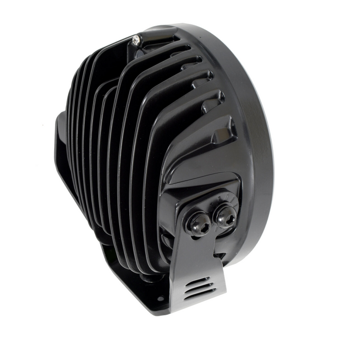 Go Rhino Blackout Series MAXROUND 7" LED Spot Light with Daytime Running Lights Model 750800711SRS