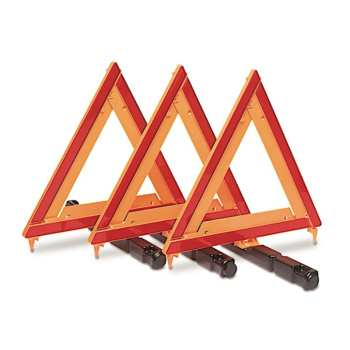 Custer Products Emergency Warning Triangle Kit (3 Triangles) - CUPEMT3-KIT-1