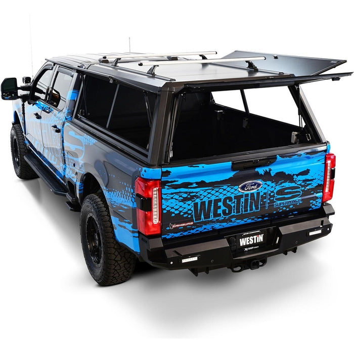 Westin EXP Truck Cap with Solid Front Glass Matte Black Model 16-14685