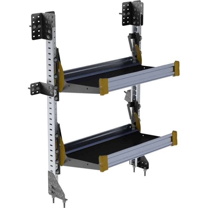 Ranger Design Fold-Away Cargo Van Foldable Shelving System - 2 Levels 51"H x 30"W Model F4-RA30-2