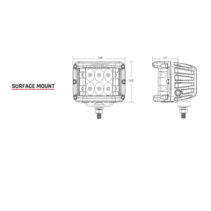 Rigid Industries D-SS Series A-Pillar Lighting Kit Model 46808