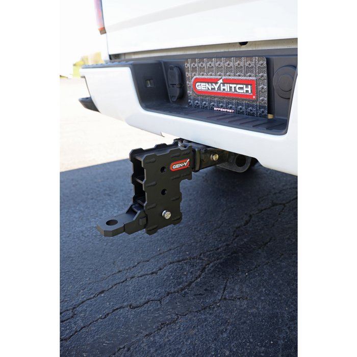 GEN-Y PHANTOM Series- 2" Hollow Shank, 3 - pocket 4.5" Drop, 5k Towing, .5K TW With GH-102541 Ball Mount & GH-102359 Pin And Clip Model GH-102358