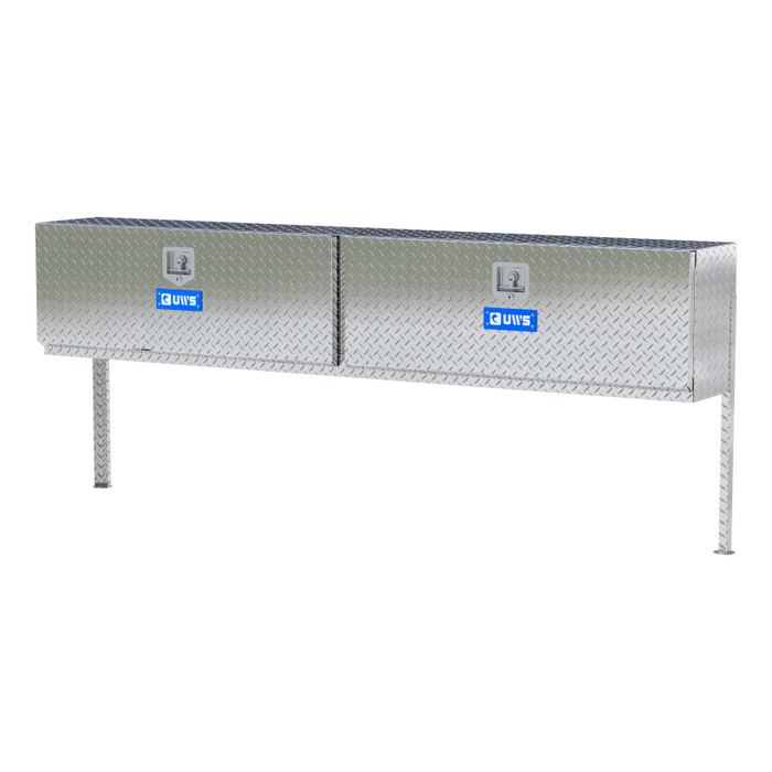 UWS Bright Aluminum 90" Double-Door Topside Truck Tool Box Model TBTS-90