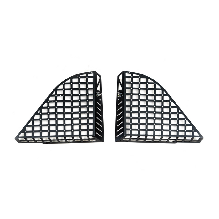 DV8 Offroad 2018-2026 Jeep Wrangler 4-Door Rear Window Pocketed Molle Panels Model MPJL-02