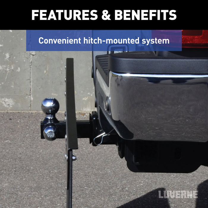 Luverne 15" Long Hitch-Mounted Textured Rubber Tow Guard (Fits 2", 2-1/2" or 3" Shank) Model 255200