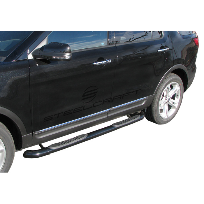 Steelcraft 3in. Round Black Step Nerf Bars Model 213900