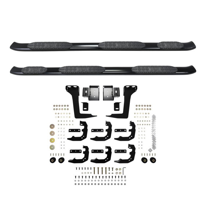 Westin PRO TRAXX 5 Oval Wheel to Wheel Step Nerf Bars Black For Quad Cab Model 21-534735