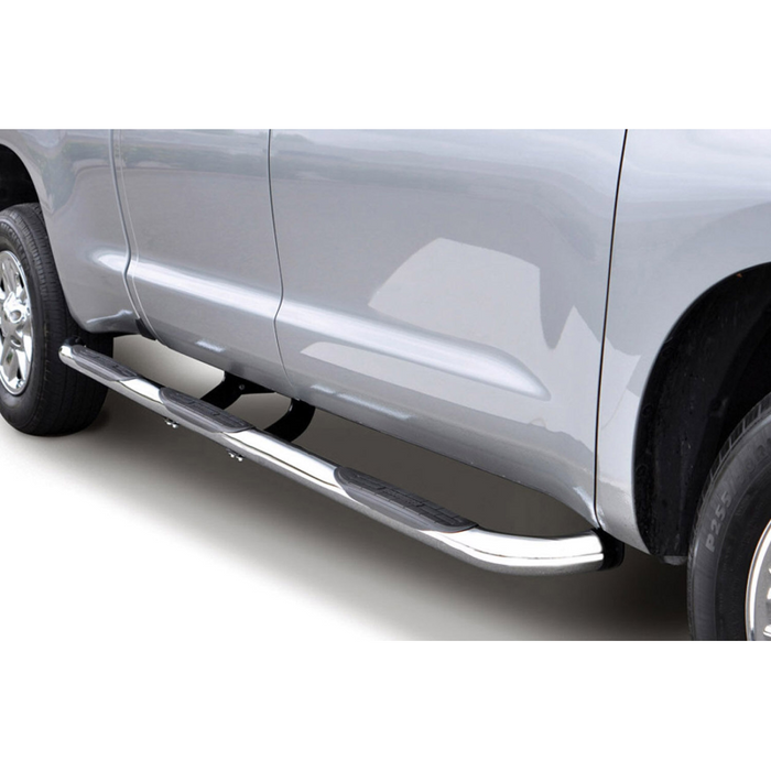 Go Rhino 6000 Series Step Nerf Bars With Mounting Brackets Kit One-Piece For Quad Cab with Standard Bed Model 61127PS