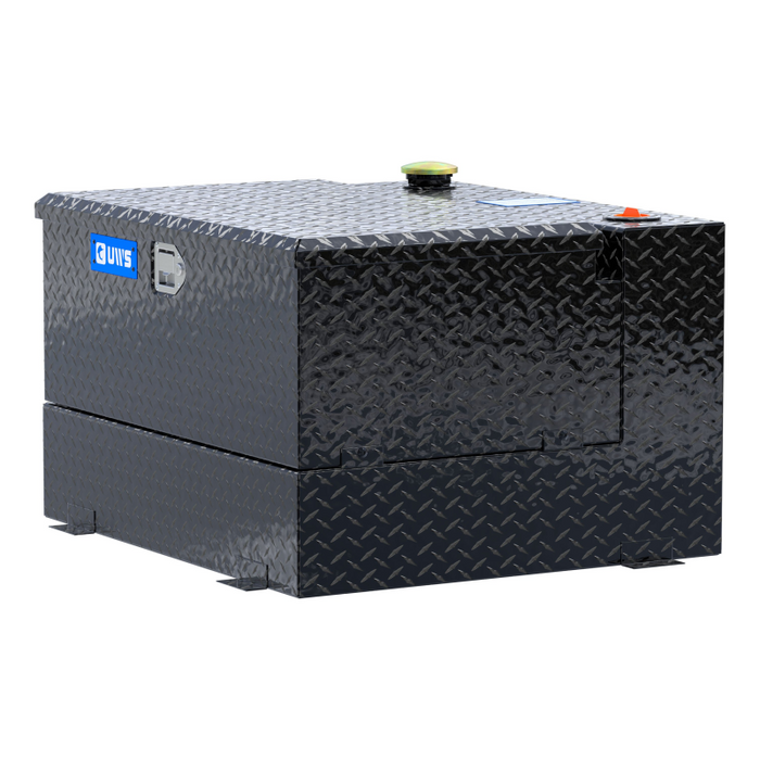 UWS Gloss Black 50-Gallon Combo Aluminum Transfer Tank Model TT-50-COMBO-BLK