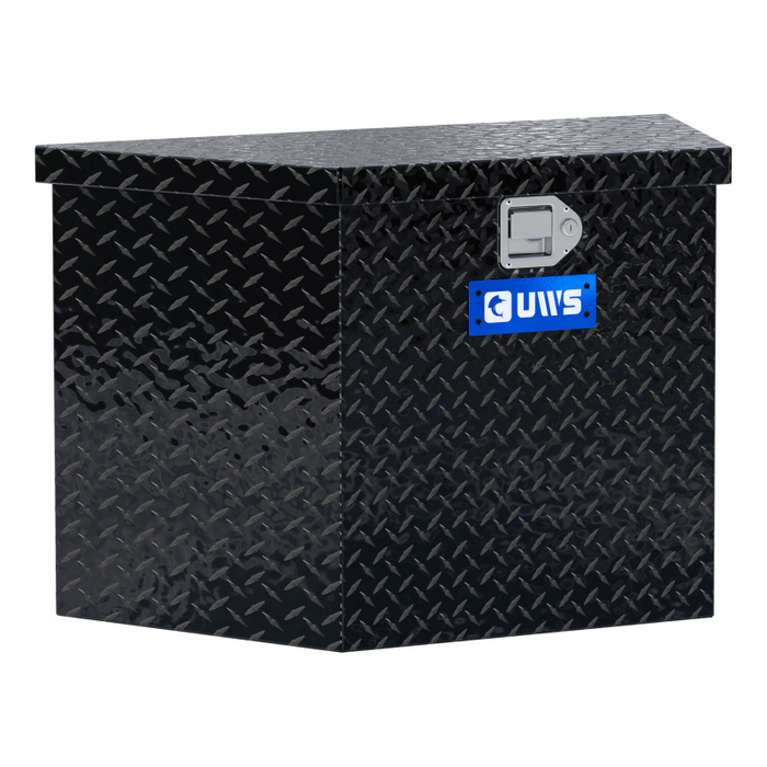 UWS Gloss Black Aluminum 34" Trailer Tongue Box Model TBV-34-BLK