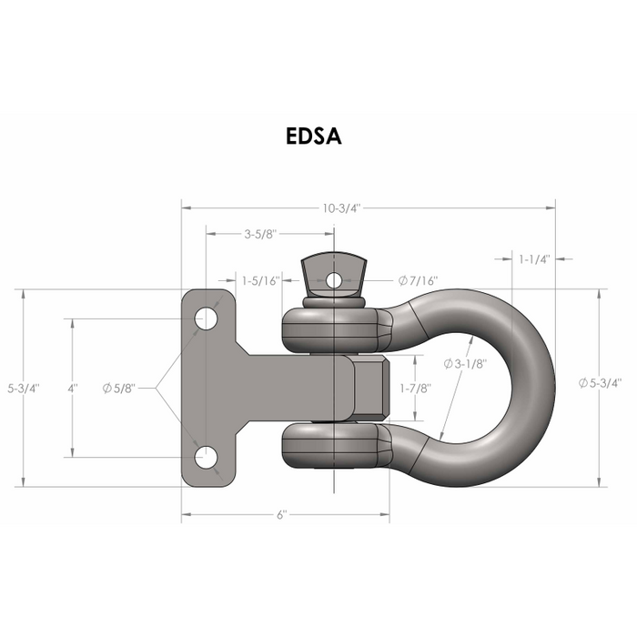 BulletProof Hitches Extreme Duty Shackle Attachment Model EDSA