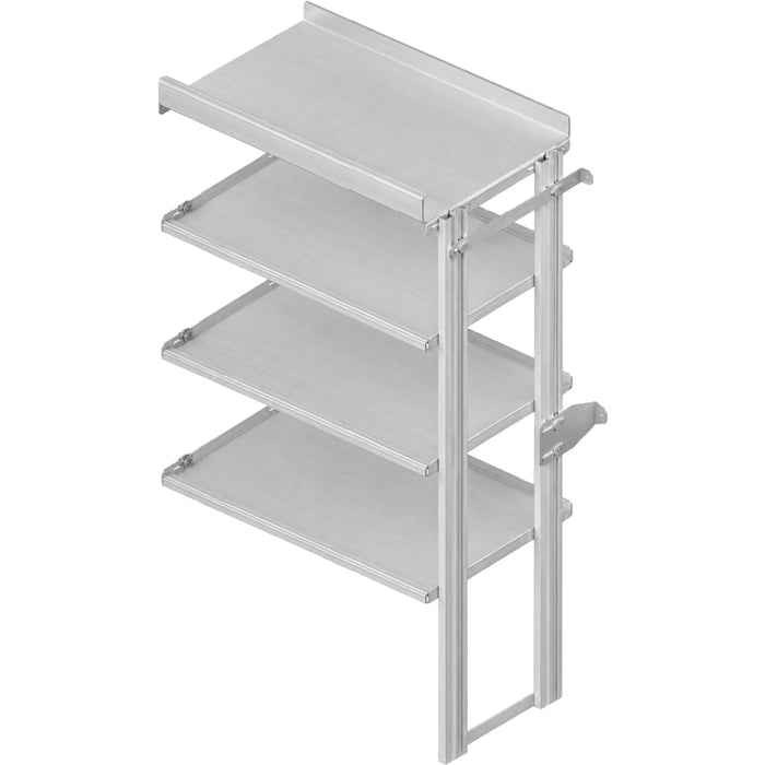 Hackney Expansion Shelving Module with Pipe Top and 3 Shelves - 23D x 36W x 60.5H Model 2336PX