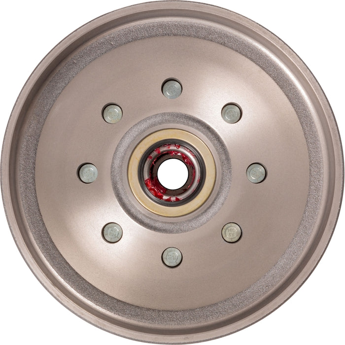 CURT 12" Brake Drum Hub Kit with Installed Bearings - 8 on 6-1/2", 9/16" Studs, 7,000-lb. Axles Model 2024013261