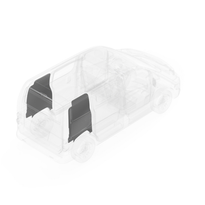 LEGEND DuraTherm Wall Liner ONLY - Nissan NV200 Regular Wheelbase Cargo Van - White - Single Side Door Model 534-114-2614