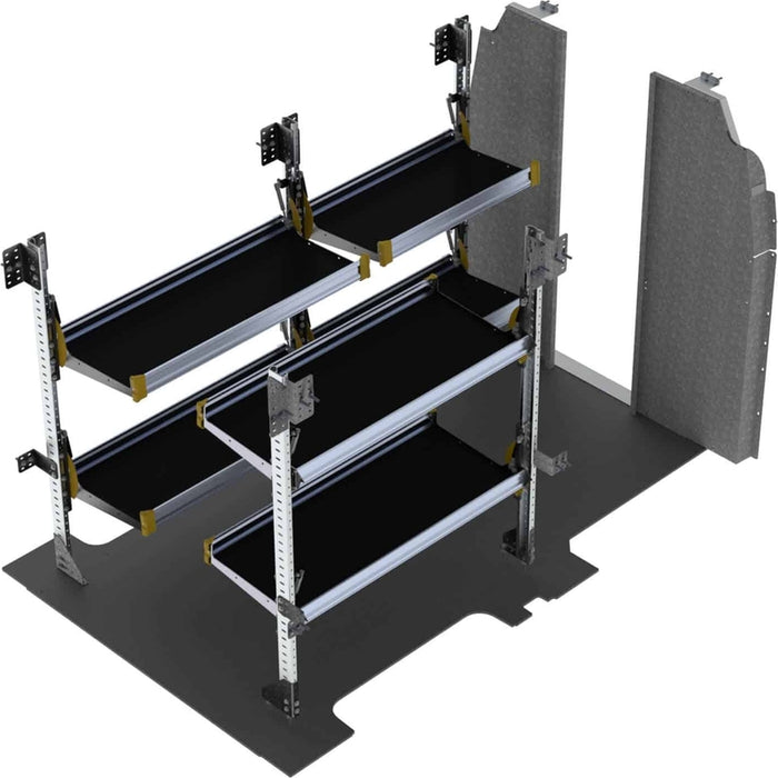 Ranger Design Delivery Van Shelving Package for Ford Transit Mid Roof 130" Wheelbase Model FTR-19