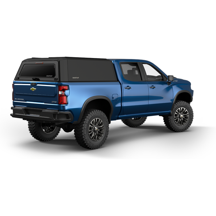 SmartCap Matte Black Truck Bed Cap EVOh Hatchback Series w/ Vertical Locks Model EH0108-MB