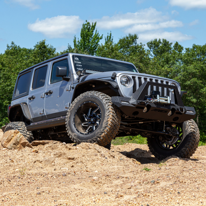 ARIES TrailChaser Jeep Wrangler JL, Gladiator Aluminum Front Bumper (Option 9) Model 2082099