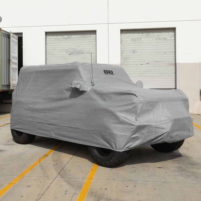 Smittybilt Full Car Cover w/ Storage Bag, Lock & Cable - Gray (21+ Bronco 2DR) Model 950