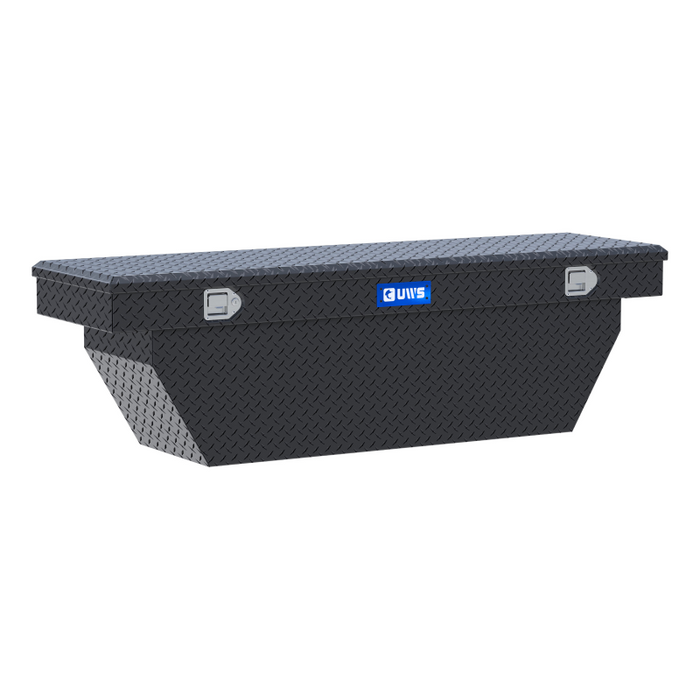 UWS 69" Deep Angled Crossover Truck Tool Box Model TBSD-69-A-MB