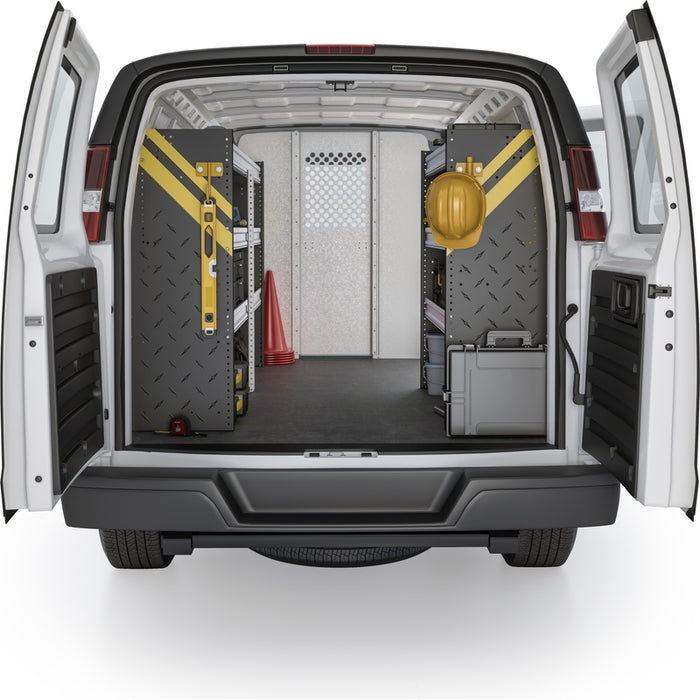 Ranger Design Mobile Service & Plumbing Van Shelving Package for Chevrolet Express 135" Wheelbase Model GSR-16