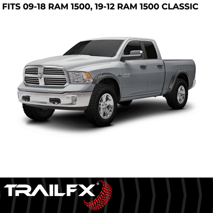 TrailFX Fender Flare Pocket Style Flare Texture Set Of 4 Model TFD3002T