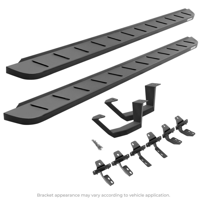 Go Rhino RB10 Running Boards with Mounting Brackets, 1 Pair Drop Steps Kit Model 6349274810PC