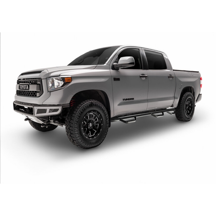 N-Fab Wheel To Wheel Side Steps Gloss Black Steel Model C01105CC-6