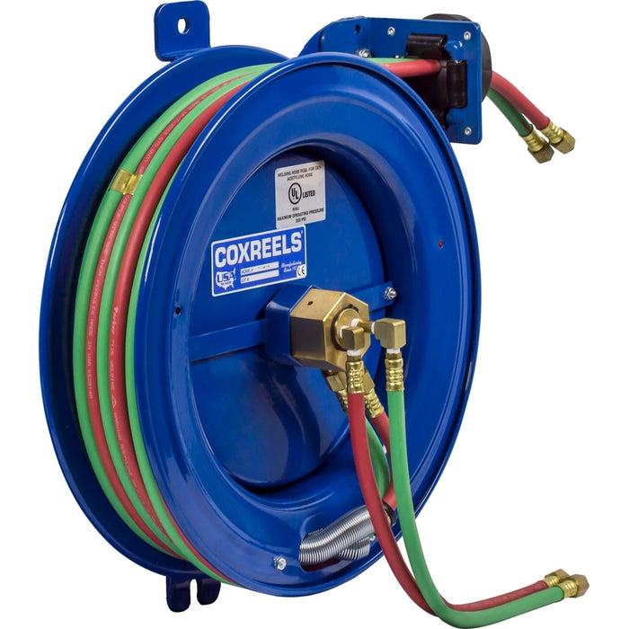 Coxreels SGW Series Side Mount Welding Hose Reel 1/4 in. x 75 ft. T-Grade - Hose Included 200 PSI Model SG19WT-175