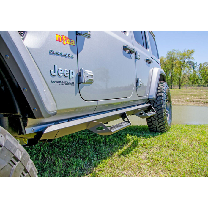 N-Fab Predator Pro Side Steps Textured Black Aluminum Model PRJ1863-TX