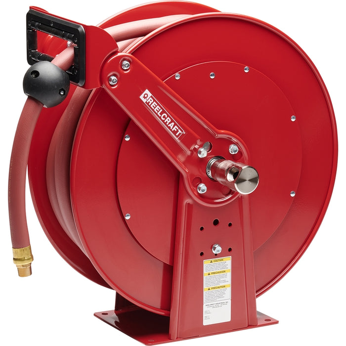 ReelCraft Series 80000 1 in. x 50 ft. Ultimate Duty Dual Pedestal Hose Reel - 250 PSI Air/Water Model D84050OLP