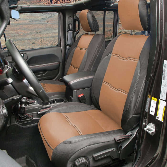 Smittybilt Neoprene Seat Cover Set Front/Rear – Tan Gen 2 (2020+ JT) Model 578125